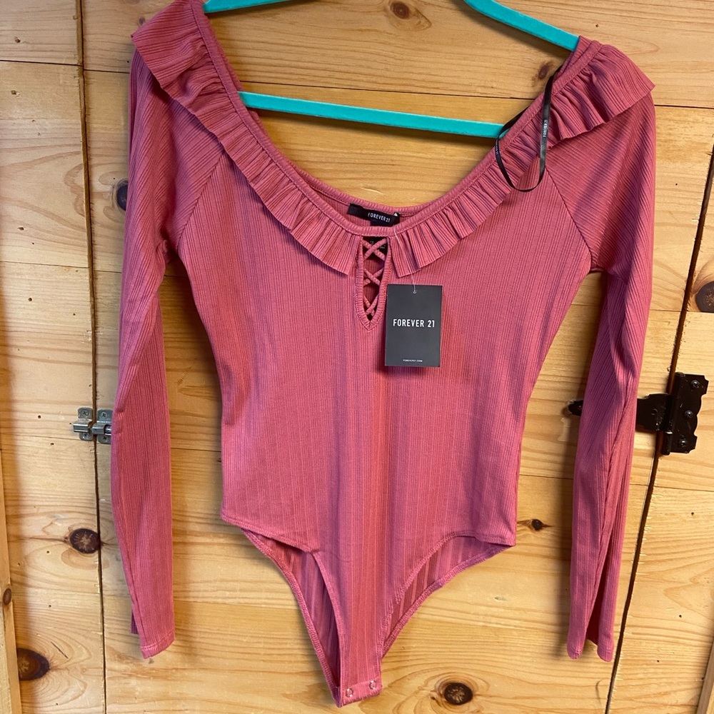 Forever 21; ribbed bodysuit; new with tags
